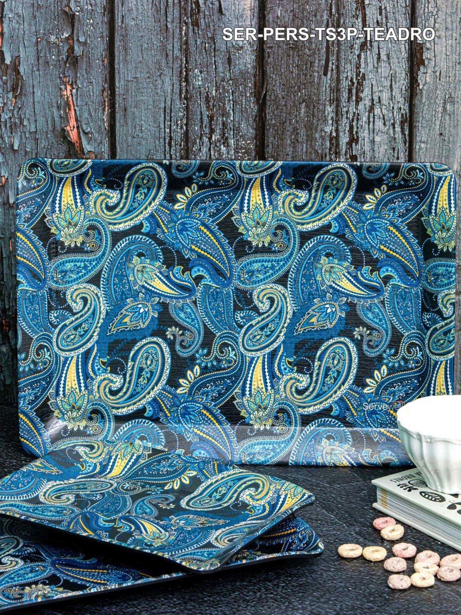 Servewell Teardrop Melamine 3 Persian Trays