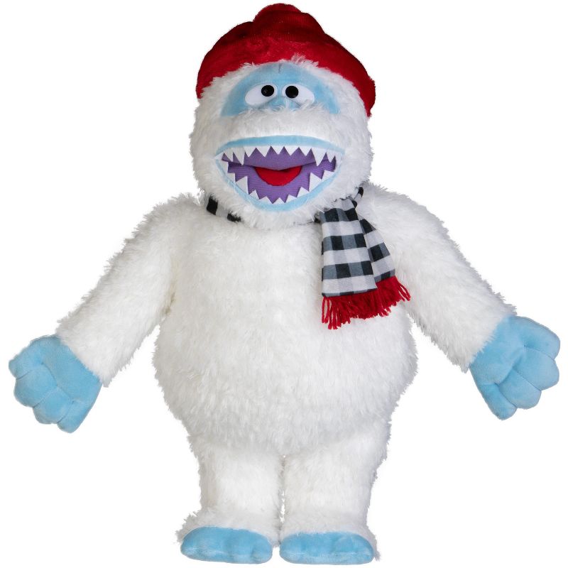 Gemmy Holiday Greeter Rustic Retro Bumble w/Black and White Scarf OPP Rudolph, white