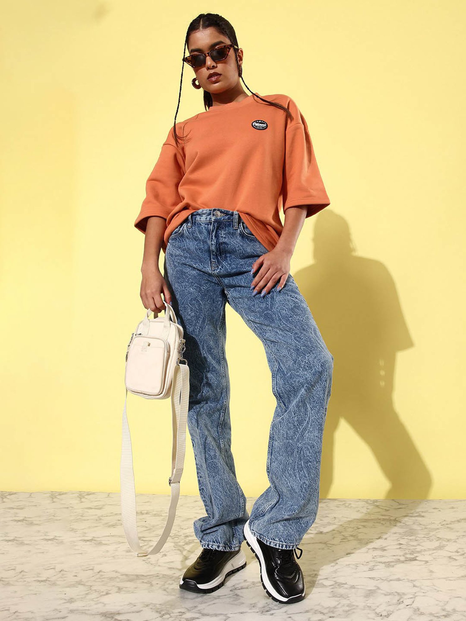 Difference of Opinion Brown Fleece Oversized Sweatshirt