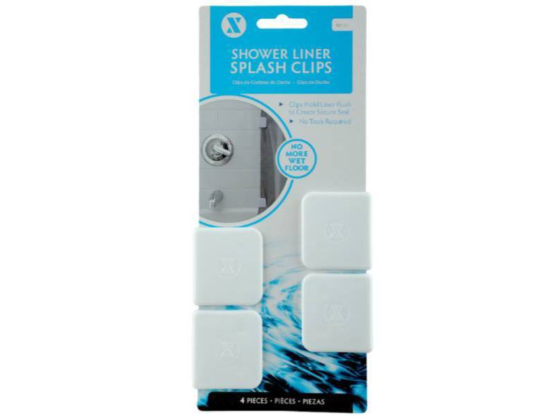 Adhesive Shower Curtain Clips White - Slipx Solutions