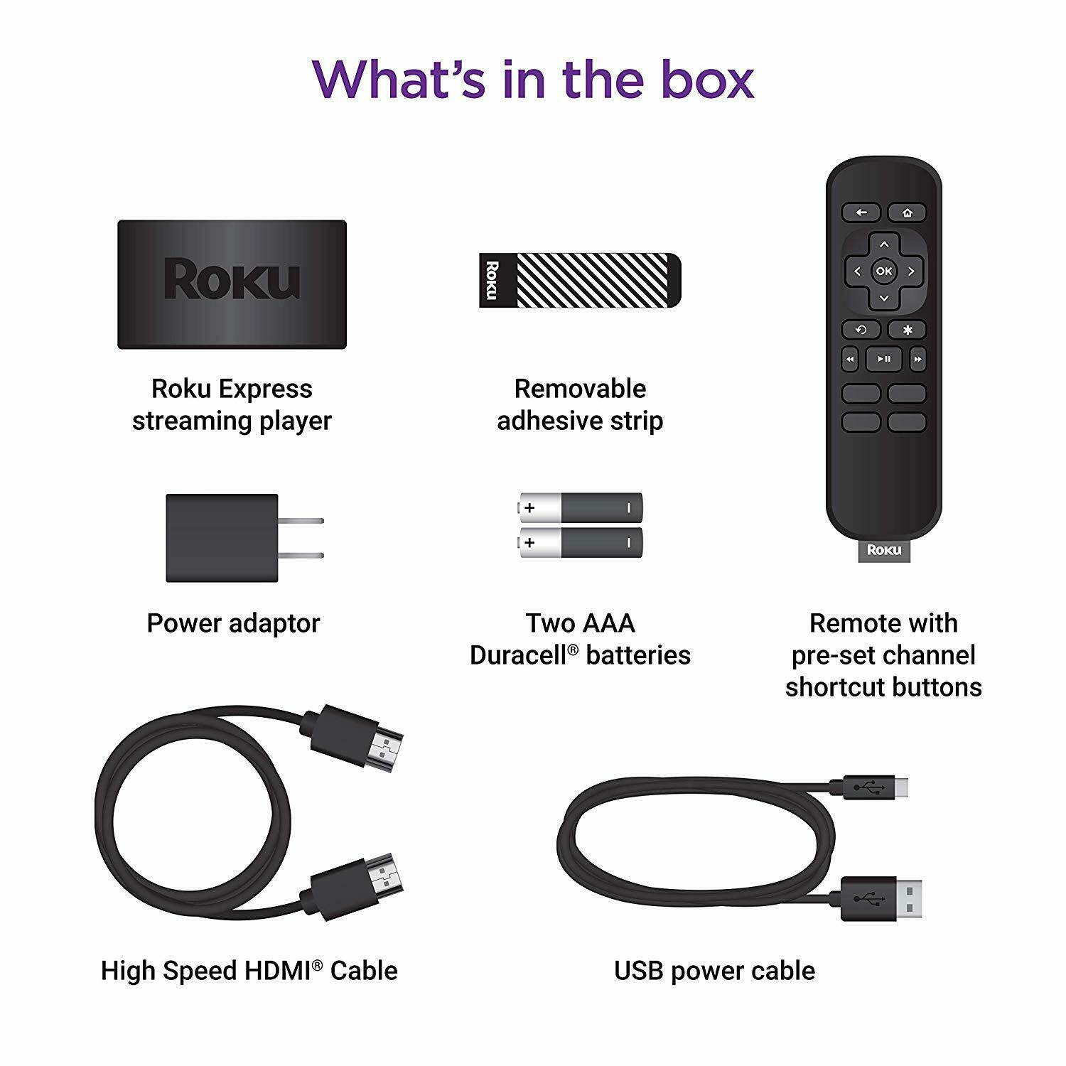 Roku Express HD Streaming Media Player 2019 Model - 3930R
