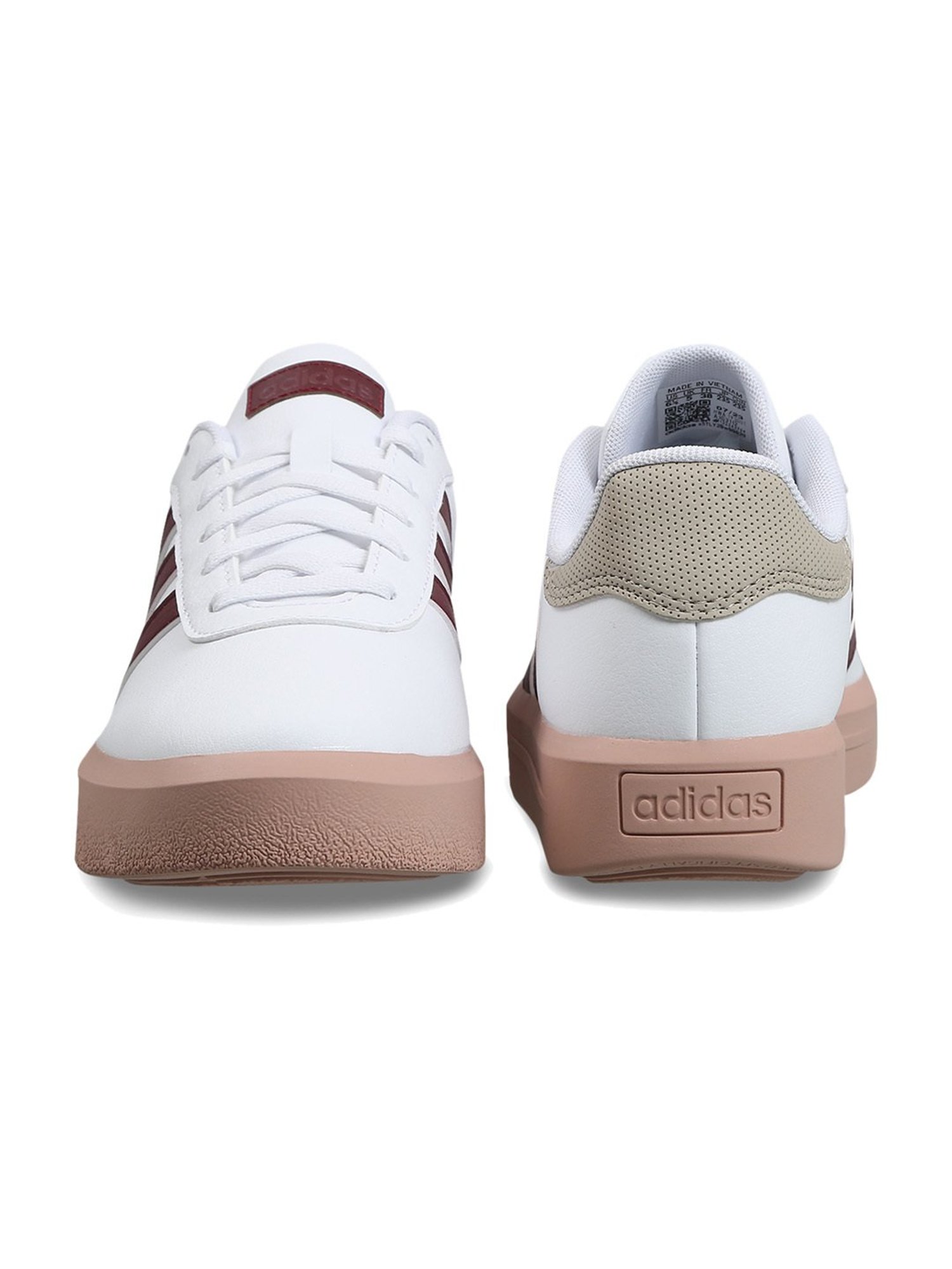 Adidas Women's COURT PLATFORM White Skateboarding Shoes