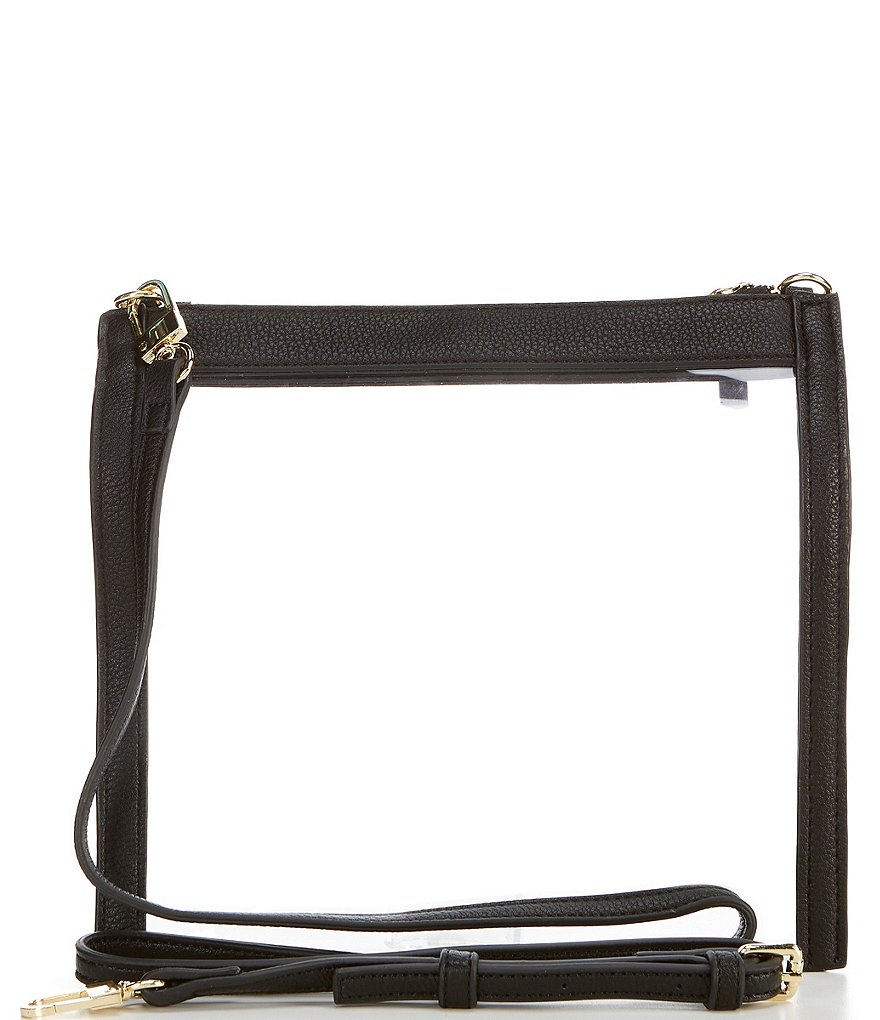 Kate Landry Clear Top Zip Crossbody Bag