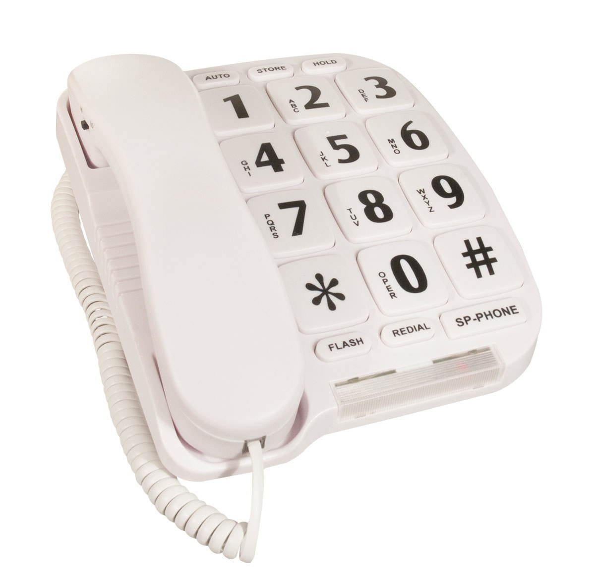 Geriatric Large Button Telephone with Speaker Phone and Voice Amplification P-581