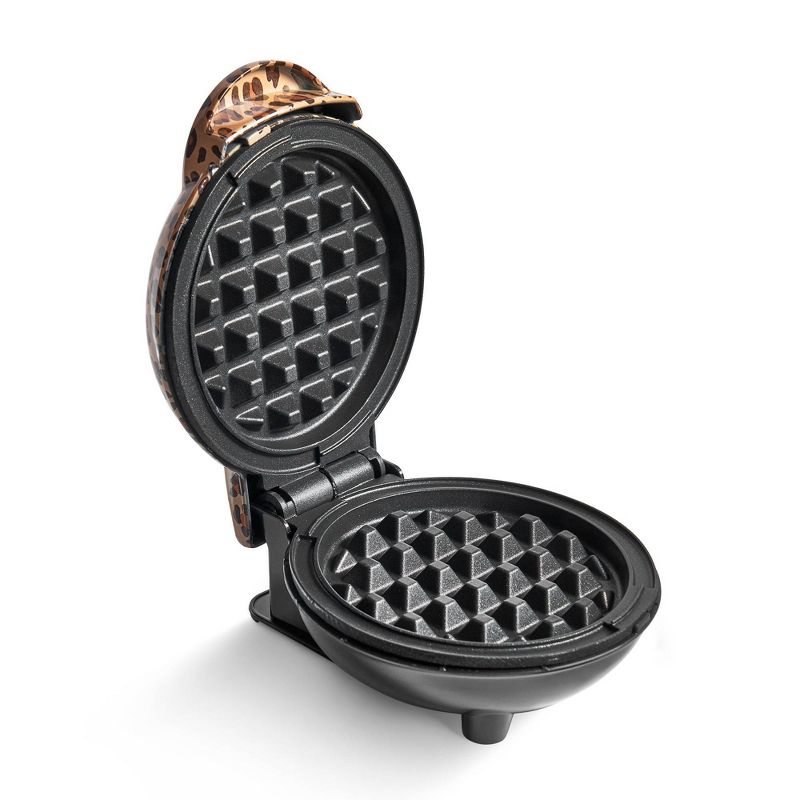 Dash Mini Waffle Maker Leopard Print