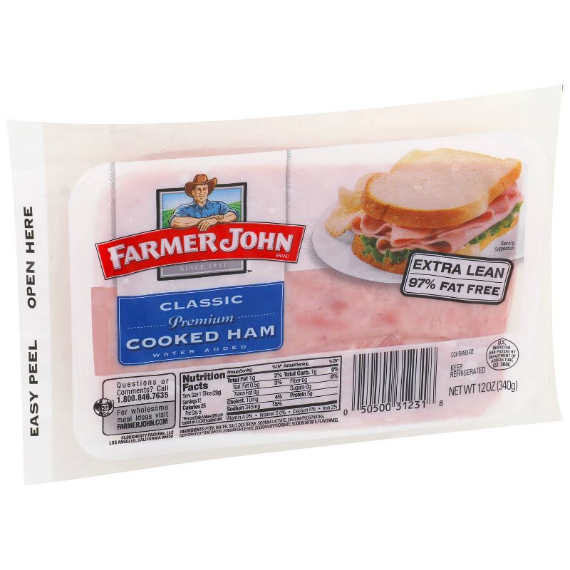 Farmer John Sliced Ham - 12oz