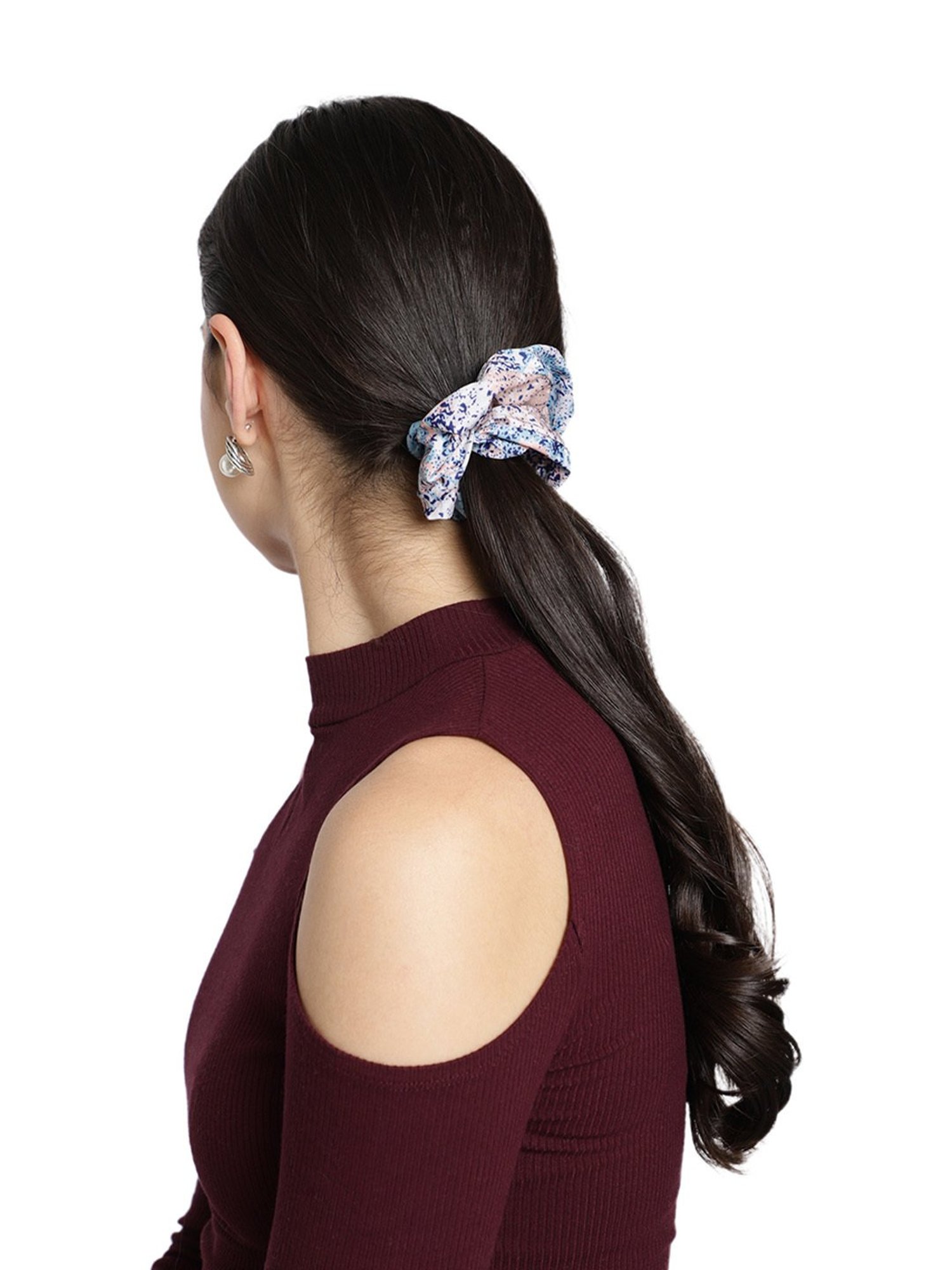 Aditi Wasan Off White Printed Head Bands Pack of 2