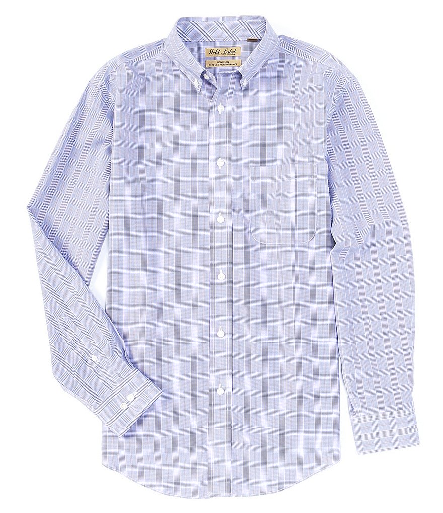 Cutter & Buck Versatech Pinstriped Long-Sleeve Dress Shirt