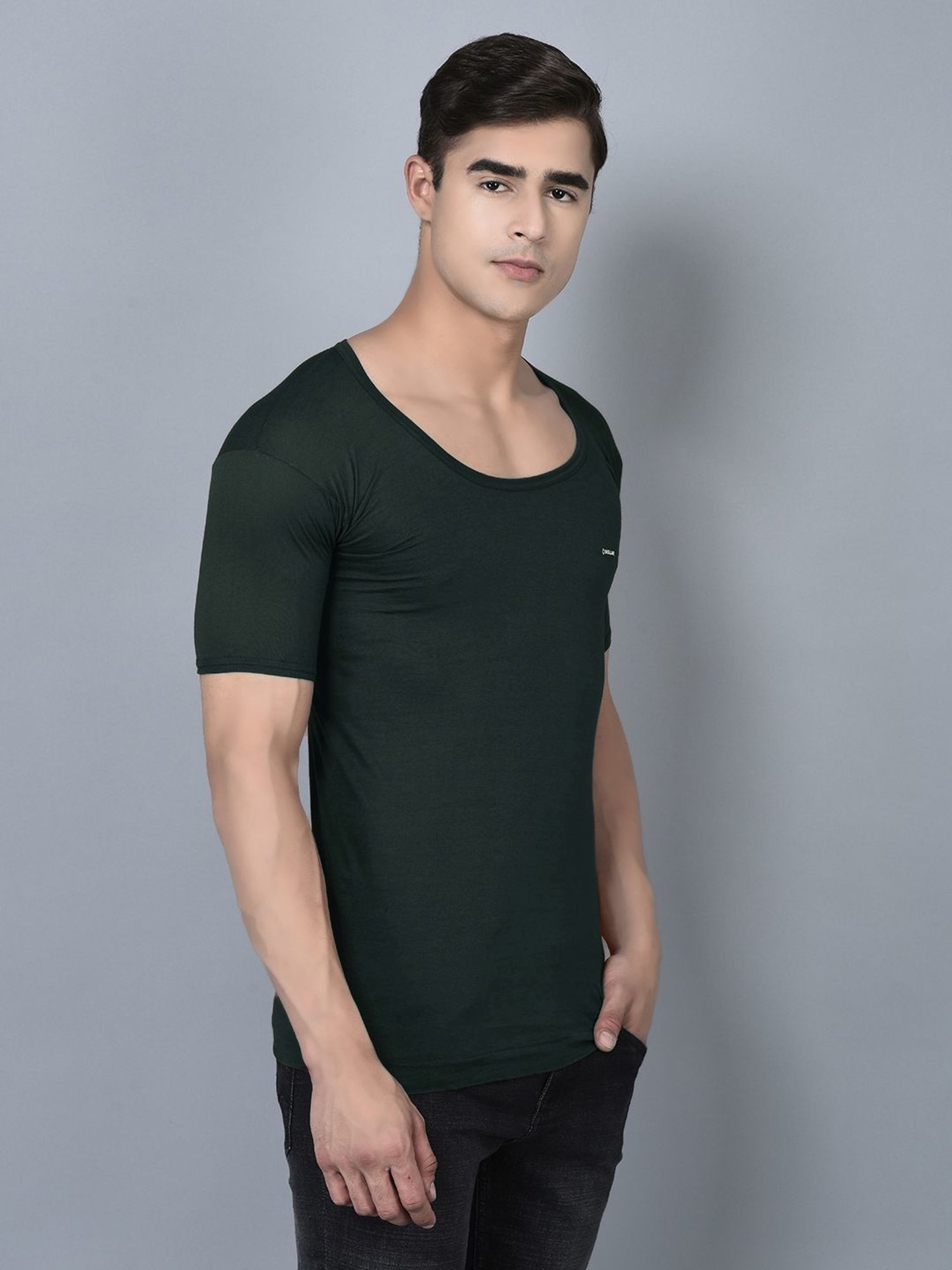 Dollar Bigboss Assorted Cotton Regular Fit Vest - Pack Of 2