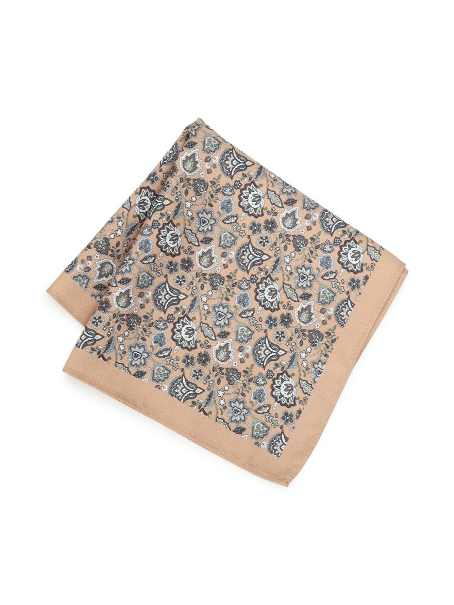 Van Heusen Green Printed Pocket Square