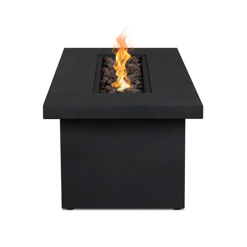 Berthoud Fire Table with NG Conversion Stacked Stone - Real Flame
