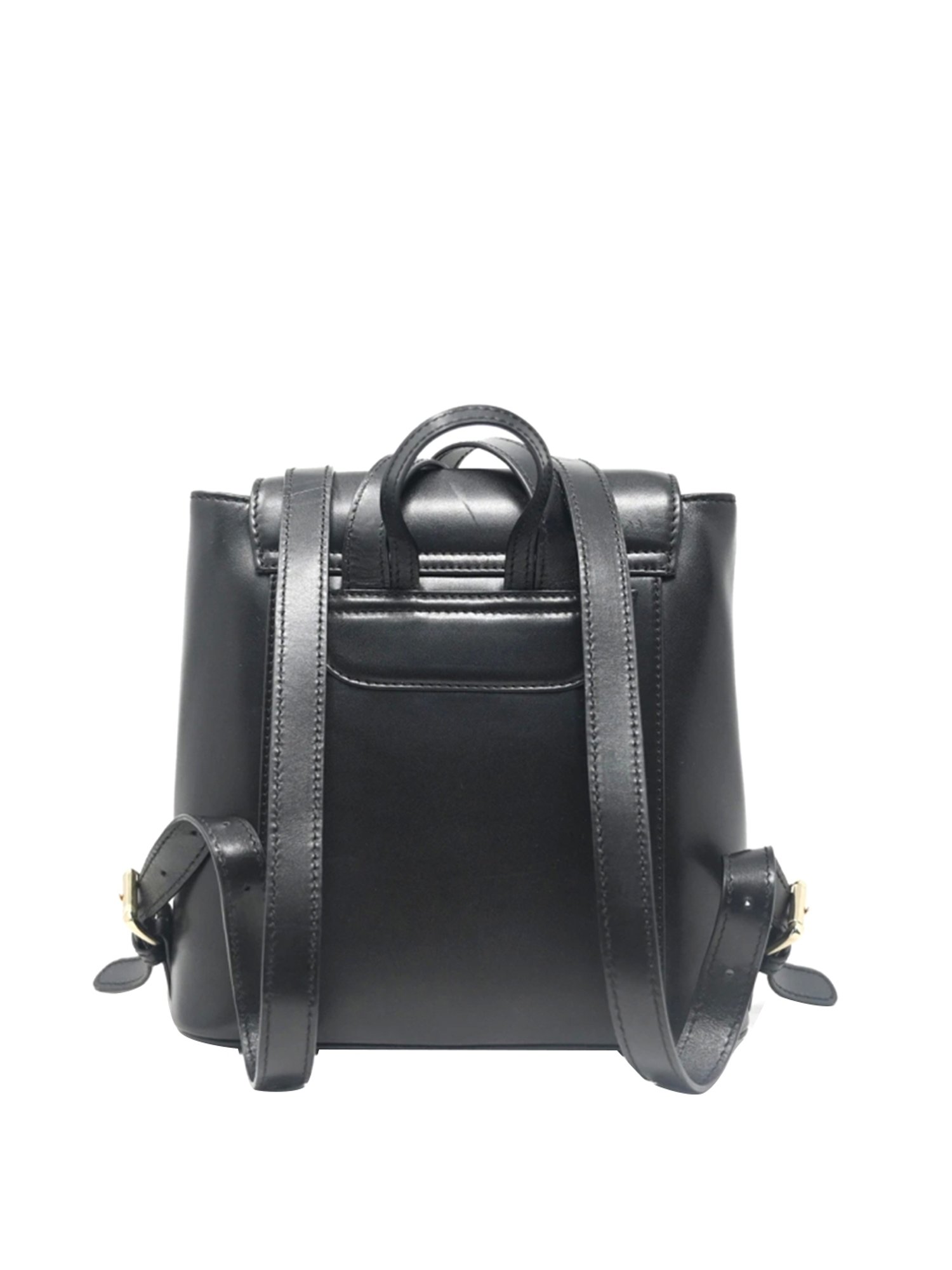 Tohl Belmont Black Leather Medium Backpack