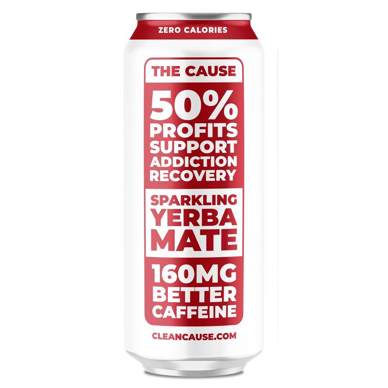 Clean Cause Sparkling Yerba Mate Cherry Lime - 16 fl oz Can