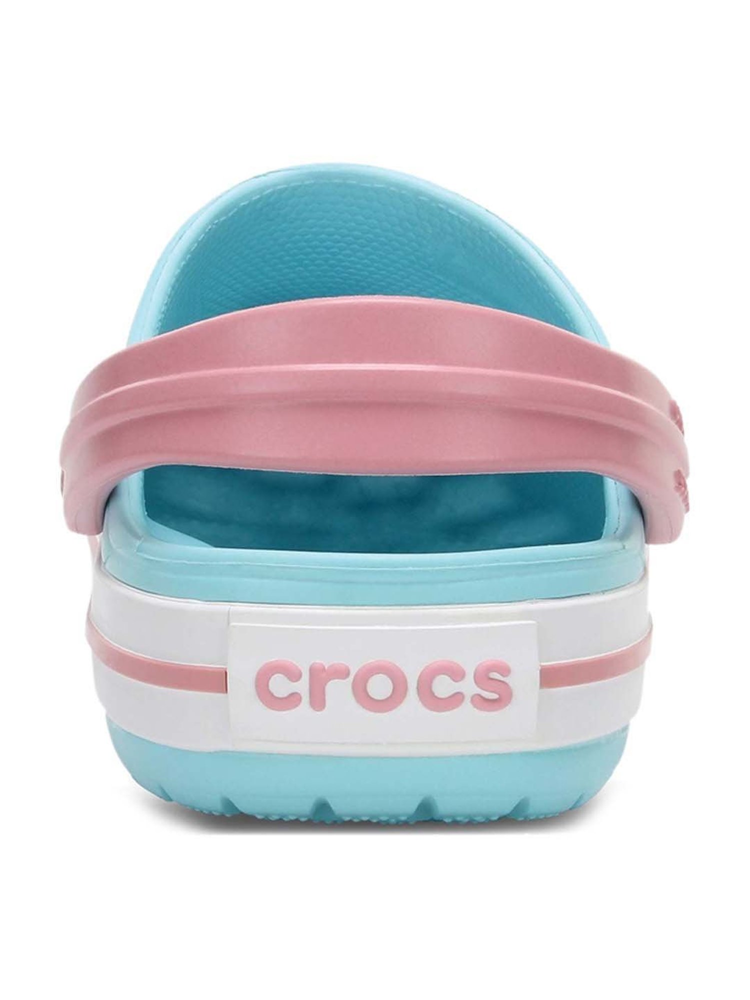 Crocs Kid's Crocband Ice Blue Back Strap Clogs