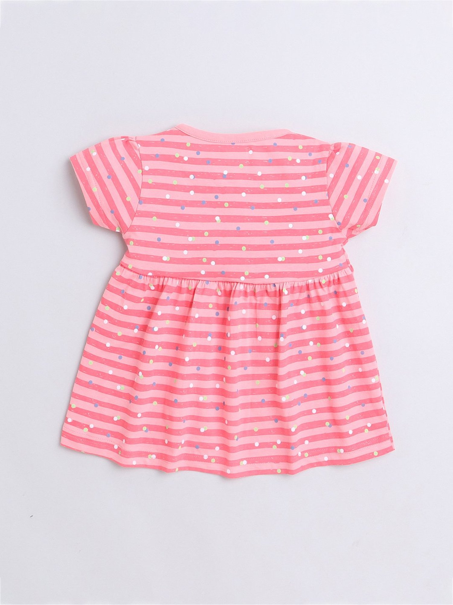 Bumzee Kids Coral Striped Frock