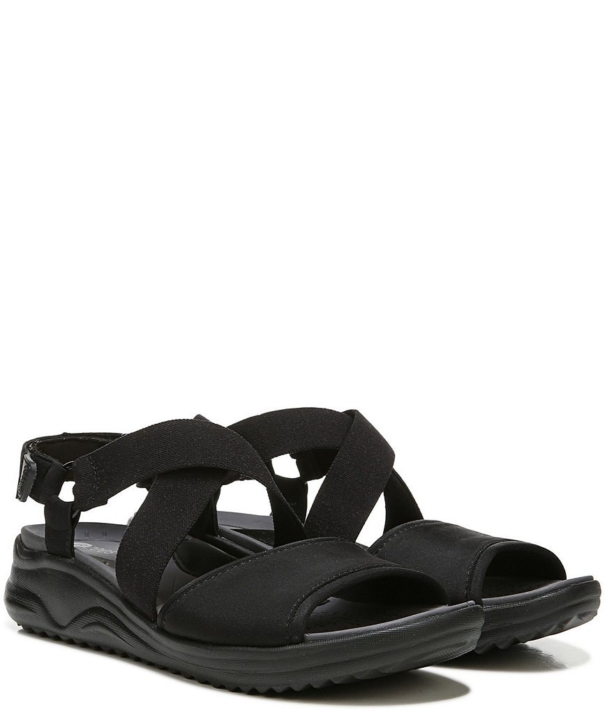 Bzees All In Cross Band Washable Wedge Sandals