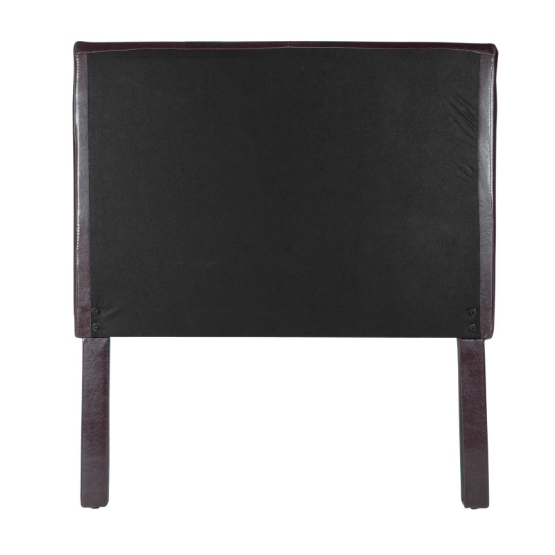 Kids' Headboard Faux Leather Brown - HomePop