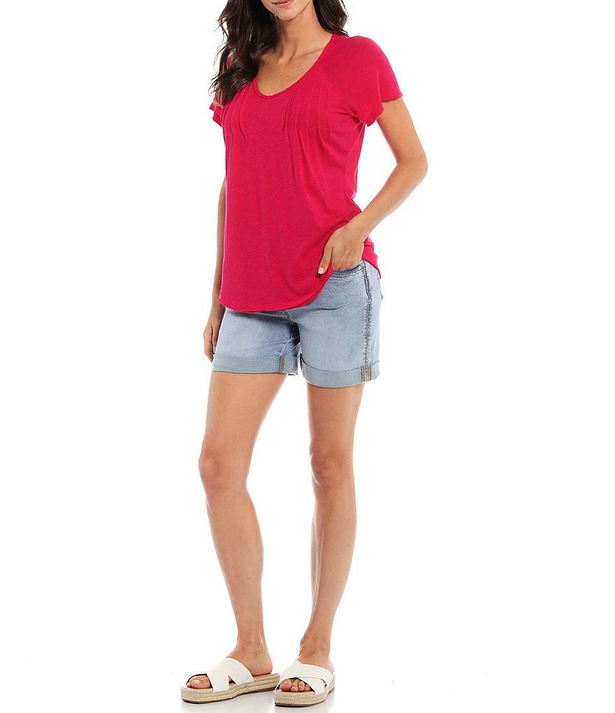 Reba Denim Rolled Cuff 5#double; Shorts