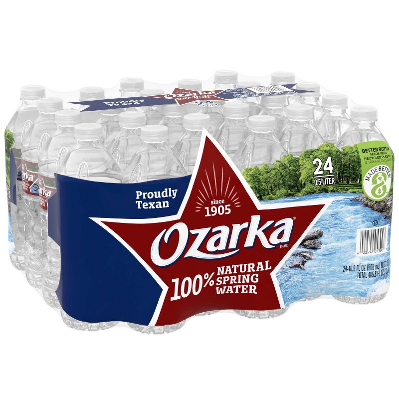 Ozarka Brand 100% Natural Spring Water - 24pk/16.9 fl oz Bottles