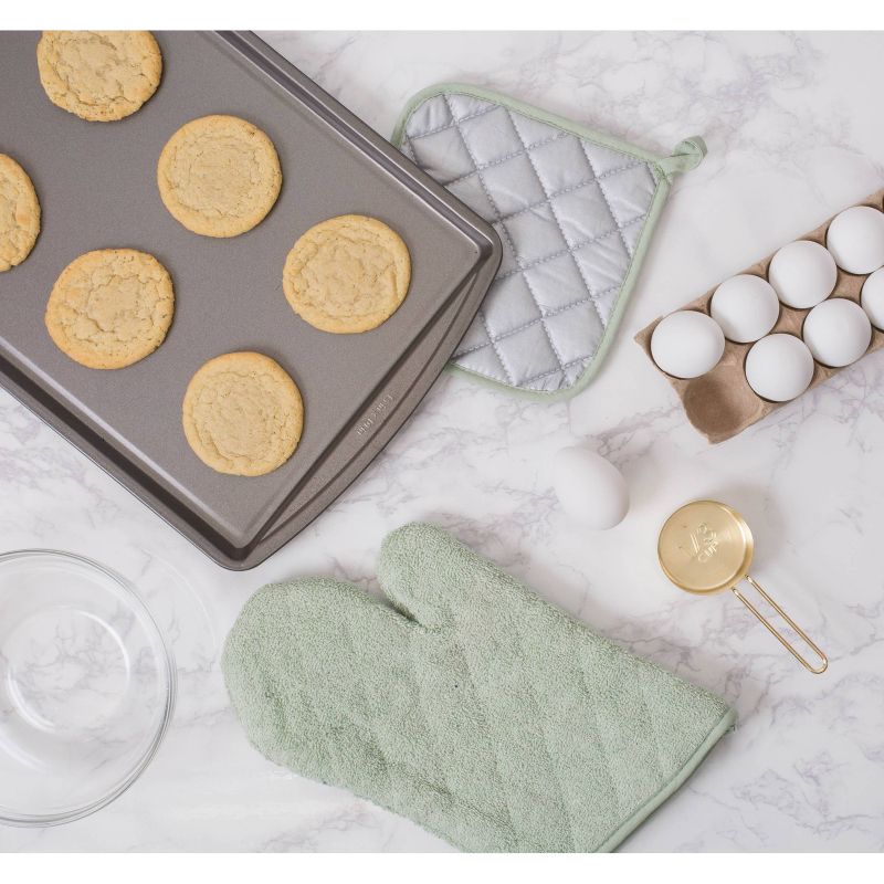 2pk Mint Ovenmitt (7"x13") - Design Imports