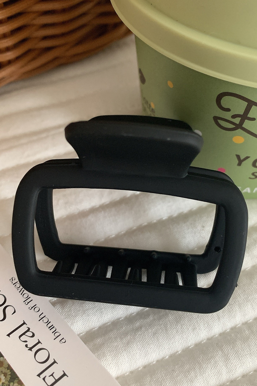 Rosy Flower Hair Claw Clip