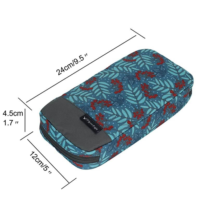 Cord Organizer Small Electronics Case Gadget Pouch Phone Accessories Storage Bag Cherry