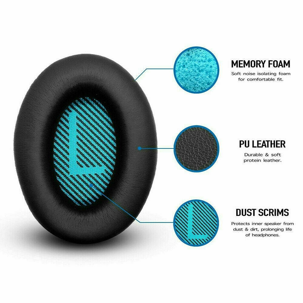 Replacement Ear Pads Cushion For  QuietComfort QC15 QC25 QC35 Headphones USA