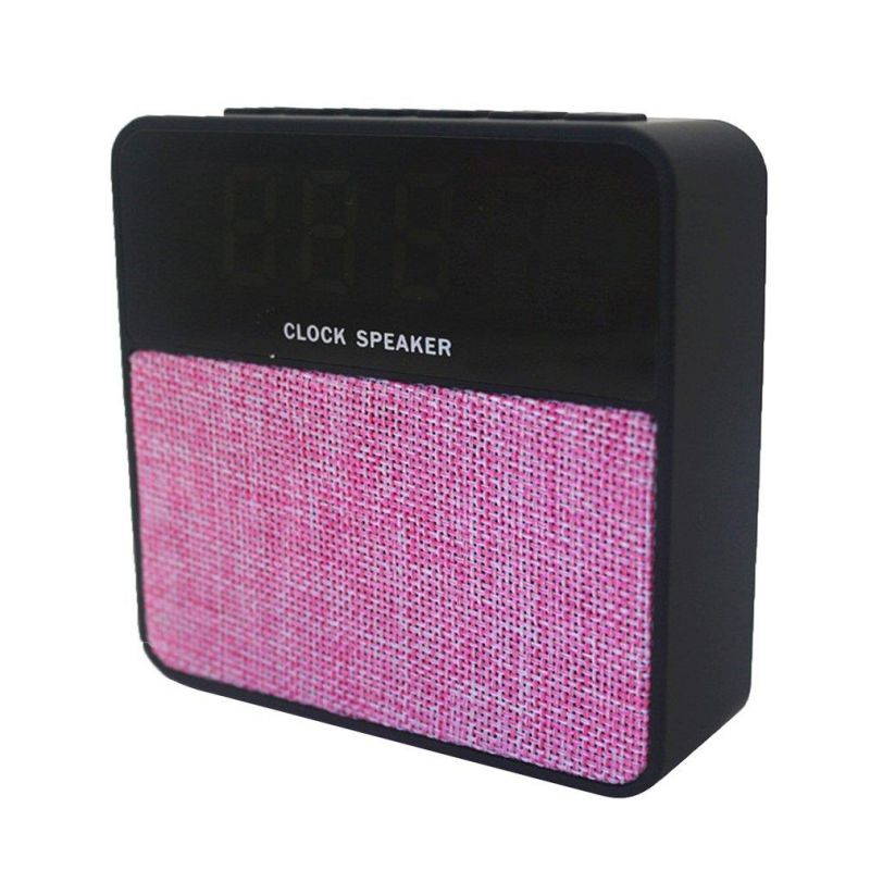 JT2605 Wireless Bluetooth Speaker LED Alarm Clock Hands-free Support TF Card