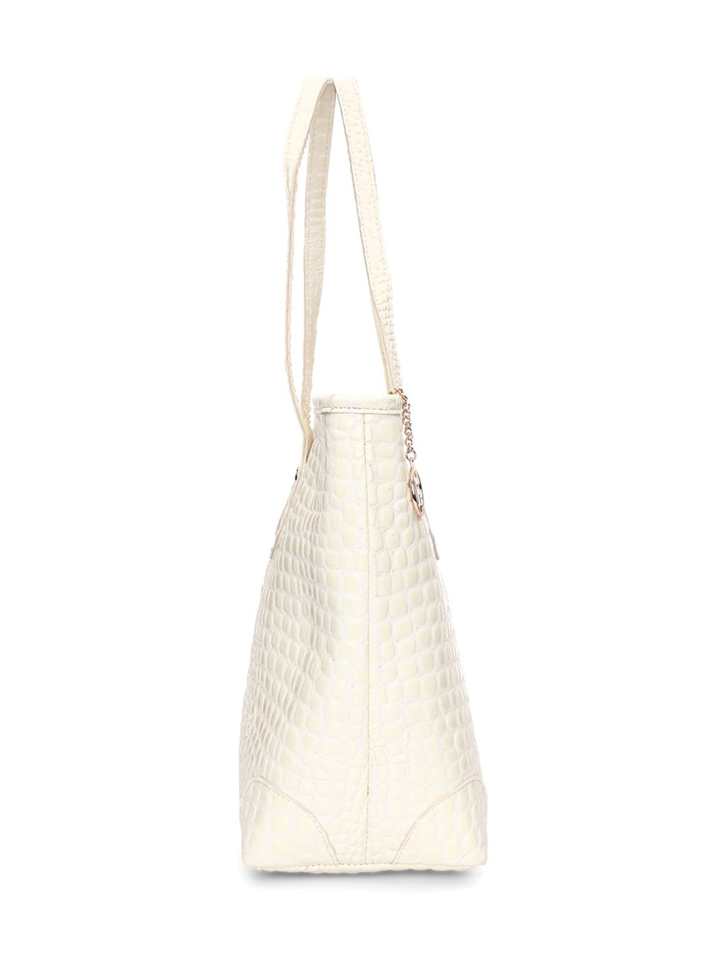 PELLE LUXUR Off White Large Elisa Tote Bag