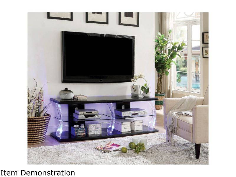 Furniture of America Jerry Contemporary Wood 72-inch TV Stand in Black