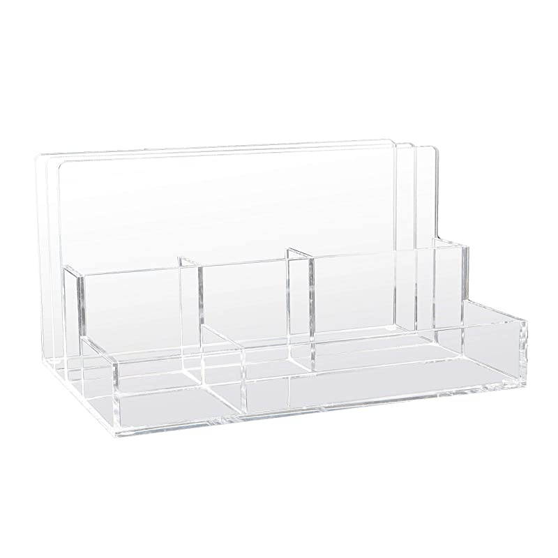 Acrylic File SorterDesk Organizer 105Inch Wide x 75Inch Deep x 67Inch High Clear AD245