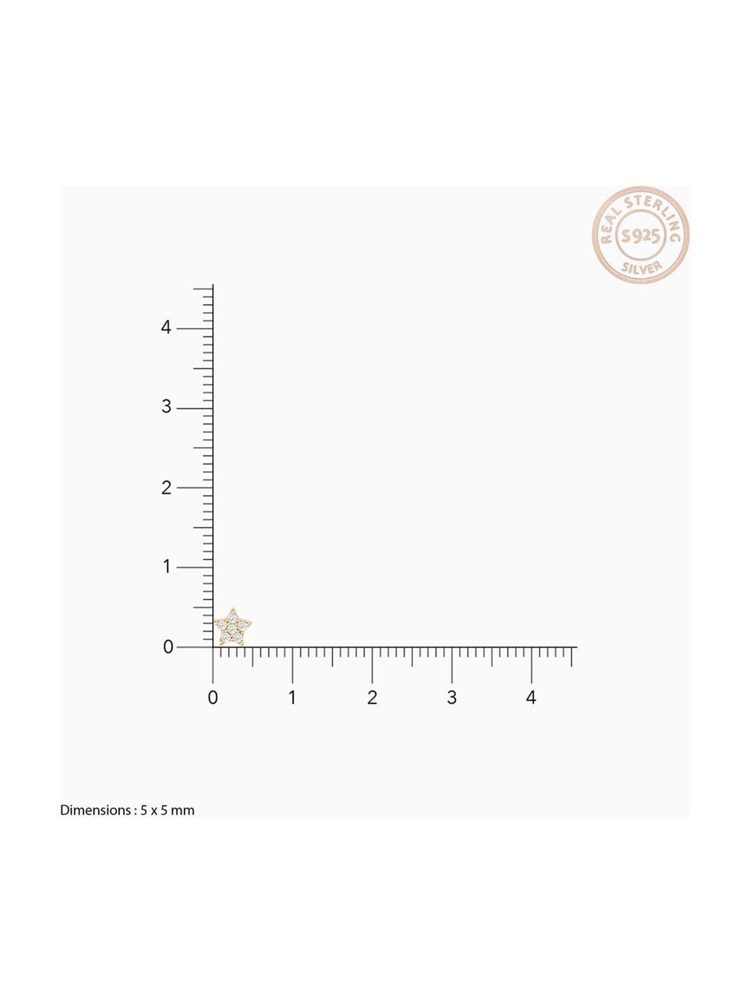 GIVA Anushka Sharma 92.5 Sterling Silver Star Constellation Earrings for Women