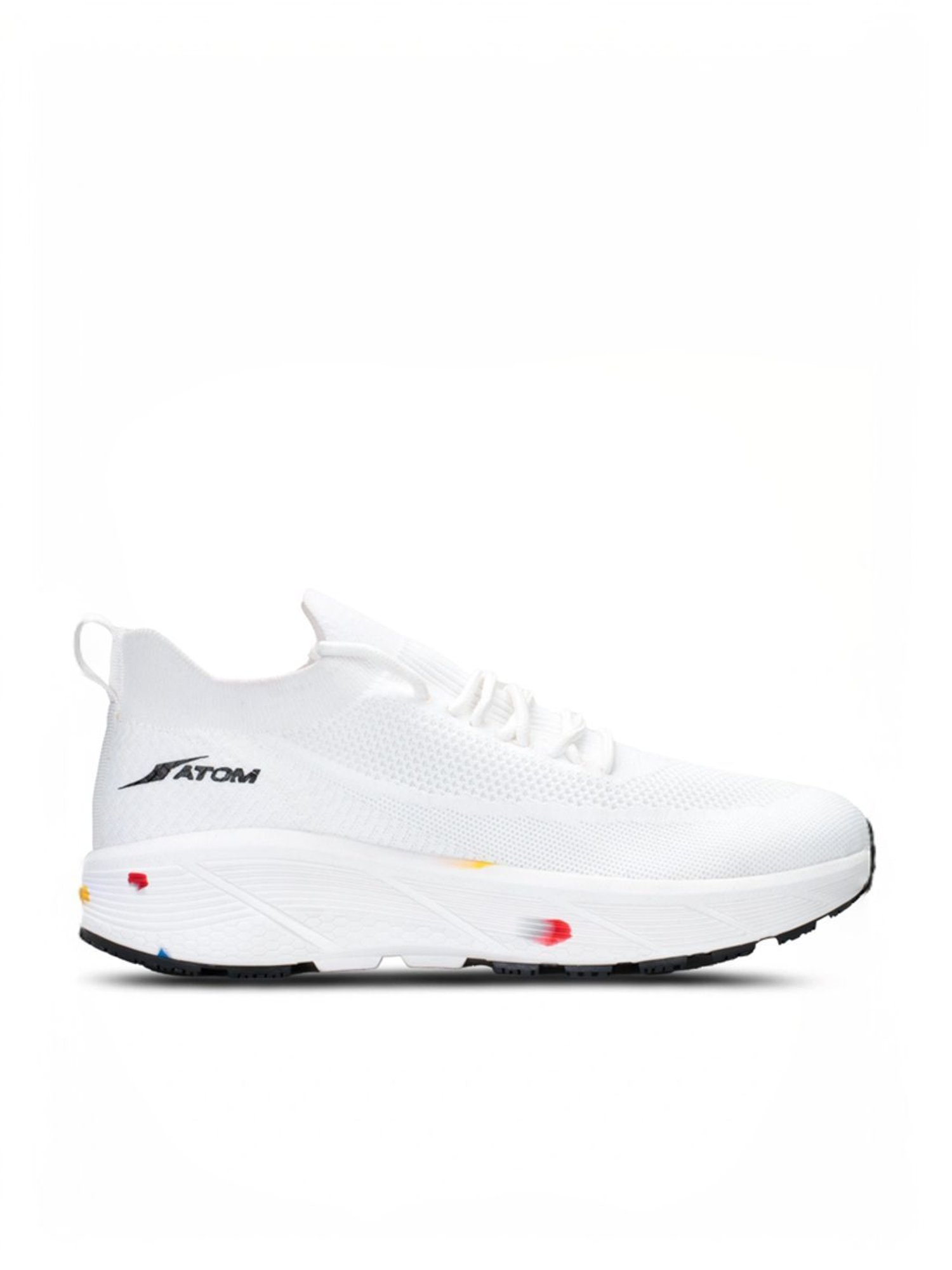 Atom Men's Ultimate White Running Shoes