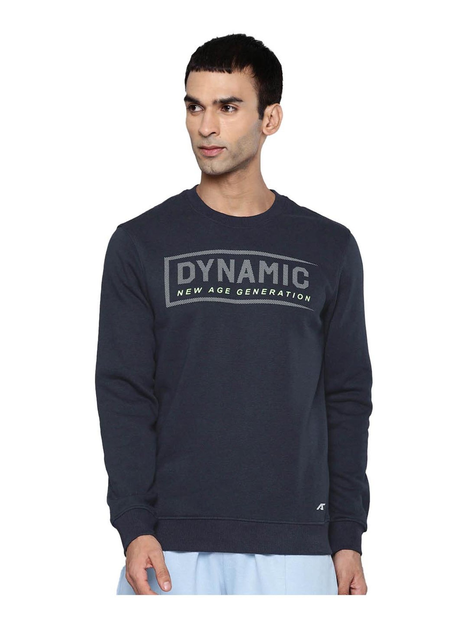 ALCIS Navy Graphic Print Sweatshirt