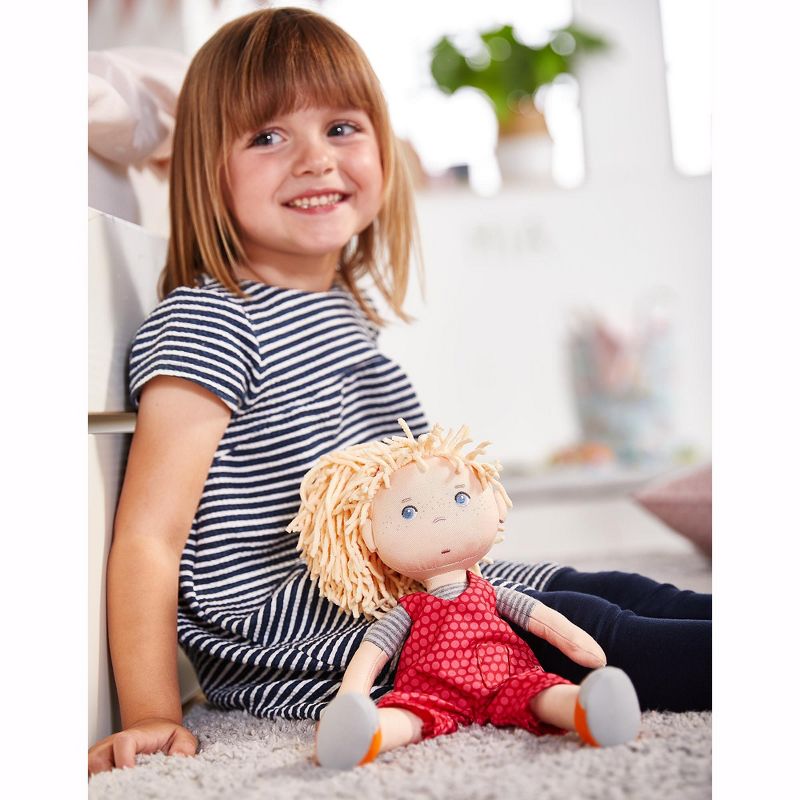 HABA Cassie 12" Machine Washable Soft Doll with Blonde Hair
