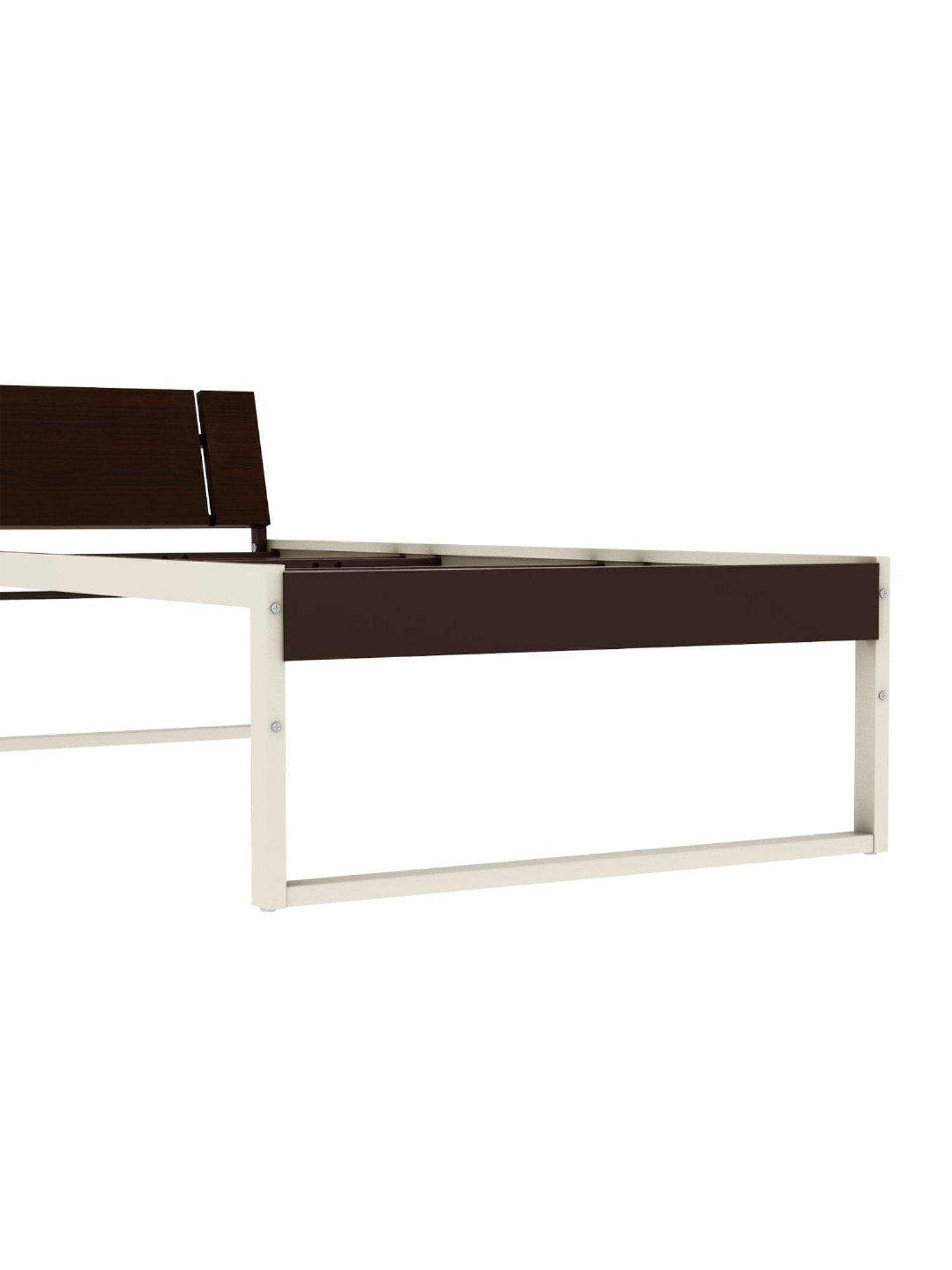 Godrej Interio EQ Brown & White Mild Steel Single Bed