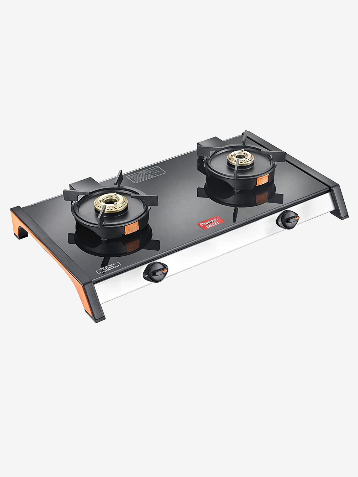 Prestige Svachh GSTV-02 2 Burners Glass Top LP Gas Stove (Black)