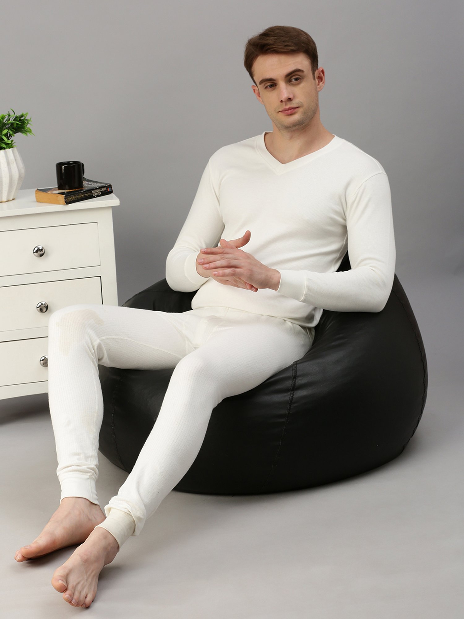 Zoiro Ivory White Thermal Top