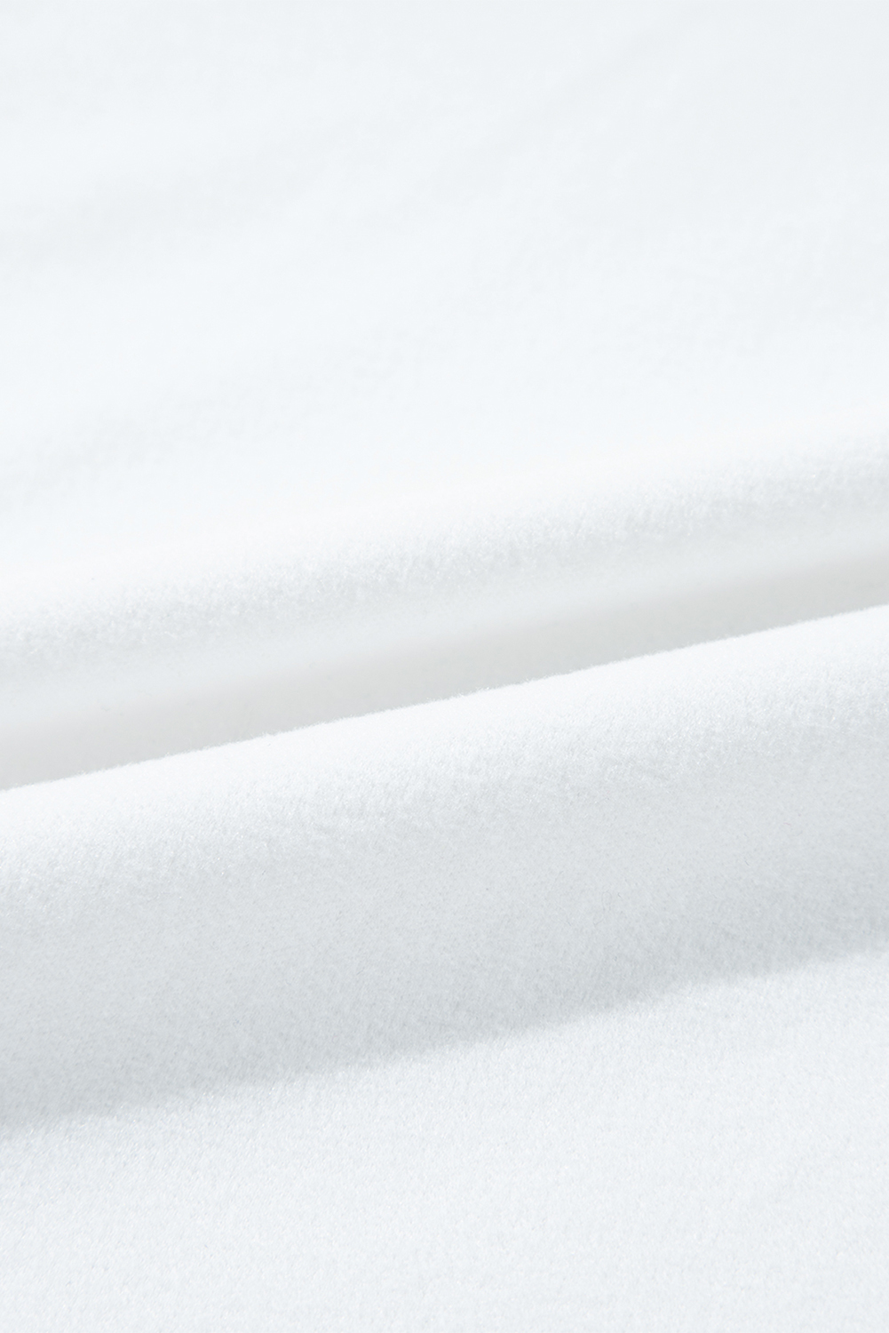 Plain White Solid Color Casual V Neck Long Sleeve Knit Top