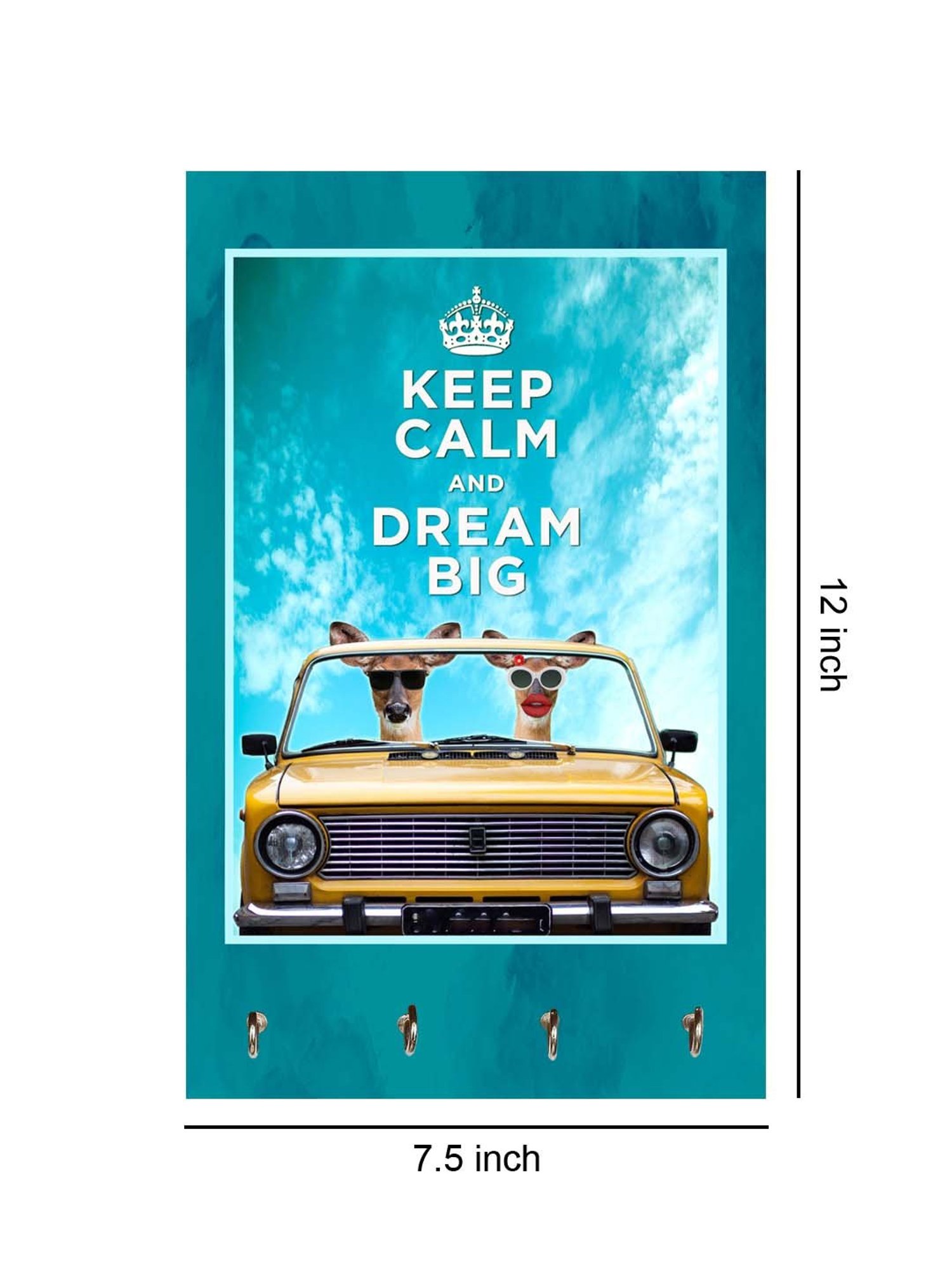 Art Street Black Mdf Jharokha Jali Square Hanging Ornaments Wall Art - Set of 4