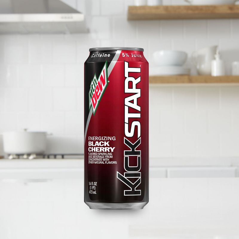Mountain Dew Kickstart Rally Cherry - 16 fl oz Can