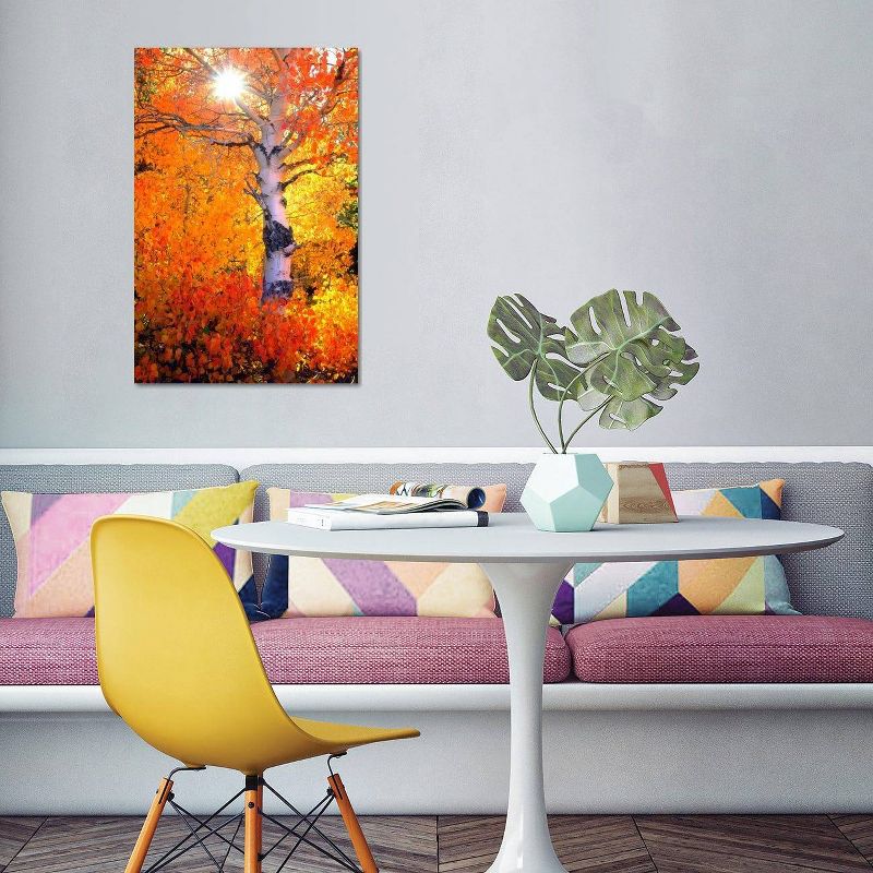 Colorful Aspen Tree In Autumn Sierra Nevada California USA by Christopher Talbot Frank Unframed Wall Canvas - iCanvas