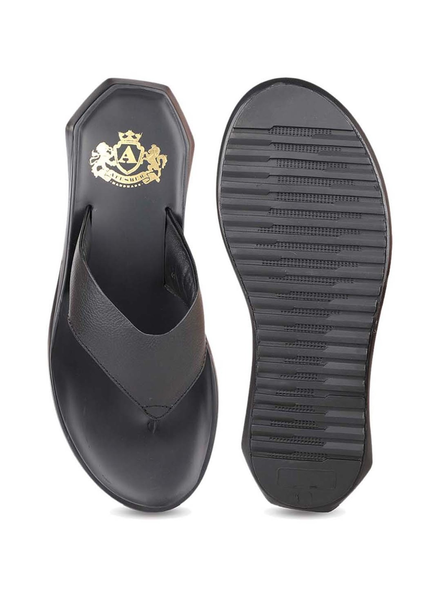 Atesber by Inc.5 Men's Black Thong Sandals