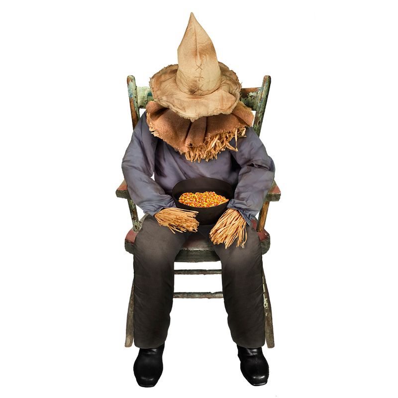 Tekky Sitting Scarecrow, Brown