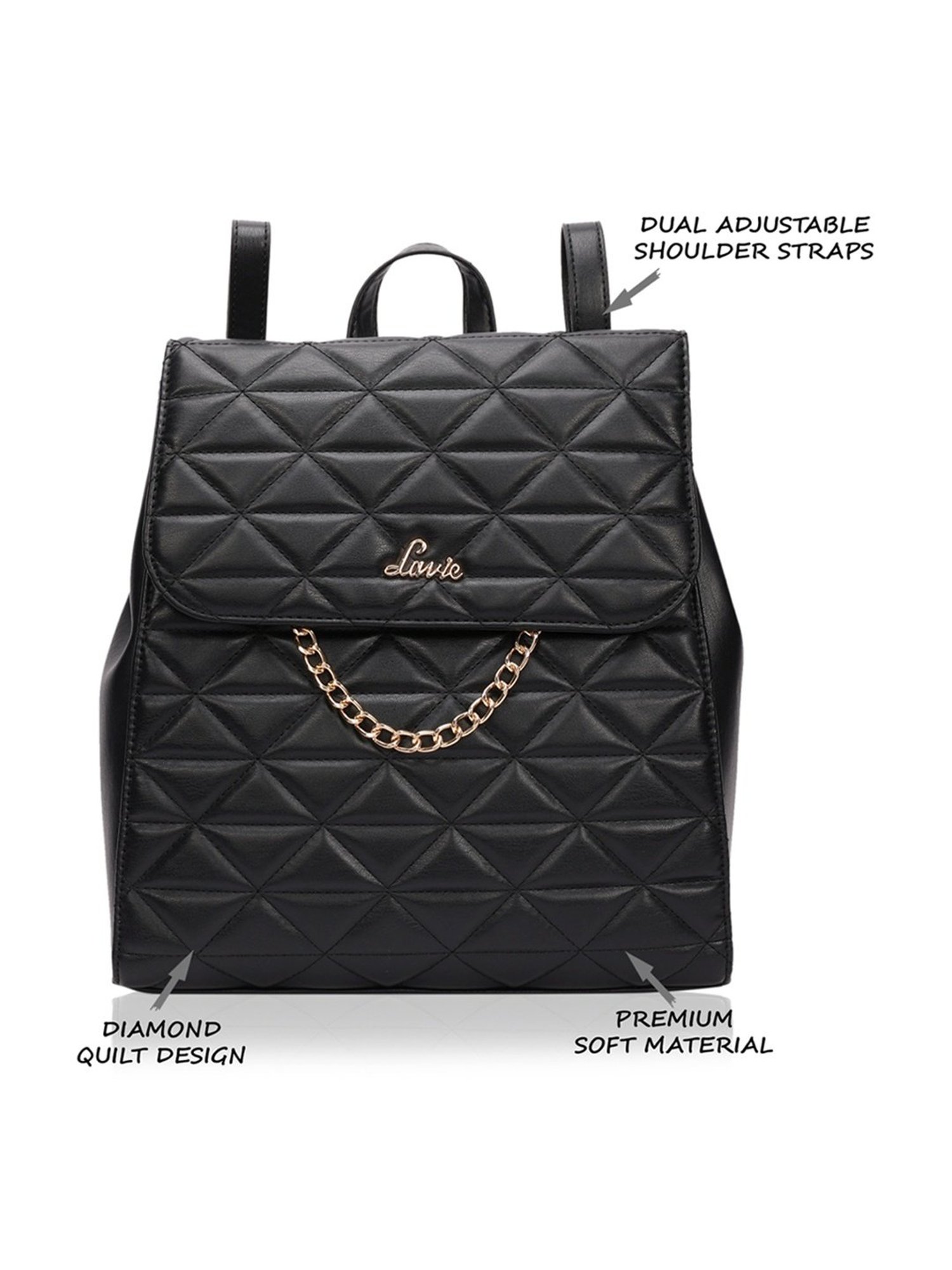 Tohl Fenwick Black Leather Medium Backpack