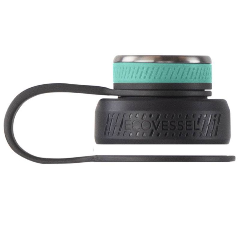 EcoVessel 24oz  Insulated Stainless Steel Water Bottle with Dual Opening Lid - Blue Ombre