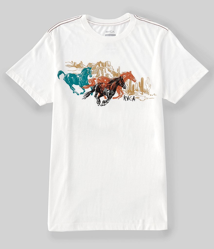 RVCA Wyld Horses Graphic Short-Sleeve T-Shirt