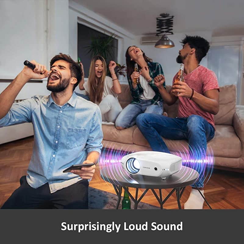 Mini Projector1080P Full HD Supported Portable Phone Projector4500 Lux Movie Projector for Home Theater Outdoor HDMI Projector with Max 200quot Projection Size Compatible with iPhone iOS