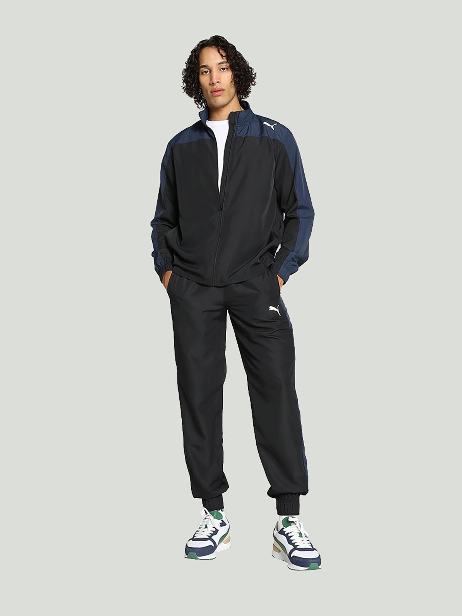 Vimal Jonney Light Mud Cotton Regular Fit Tracksuit