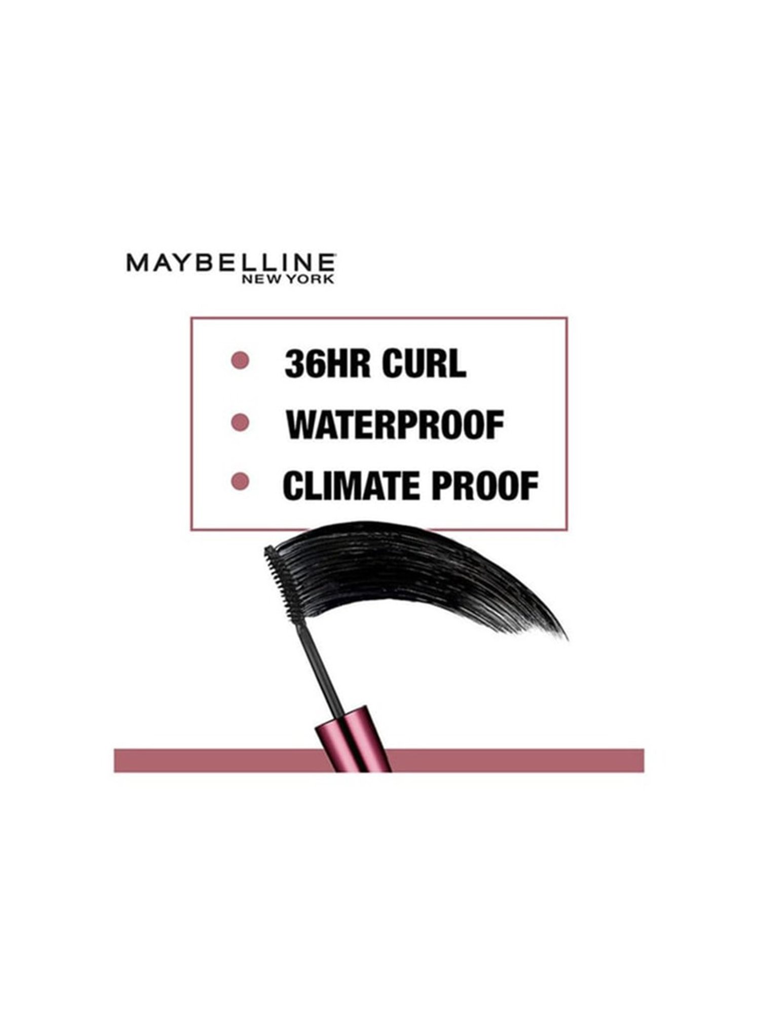 Maybelline New York Hyper Curl Mascara - Waterproof Very Black, 9.2ml